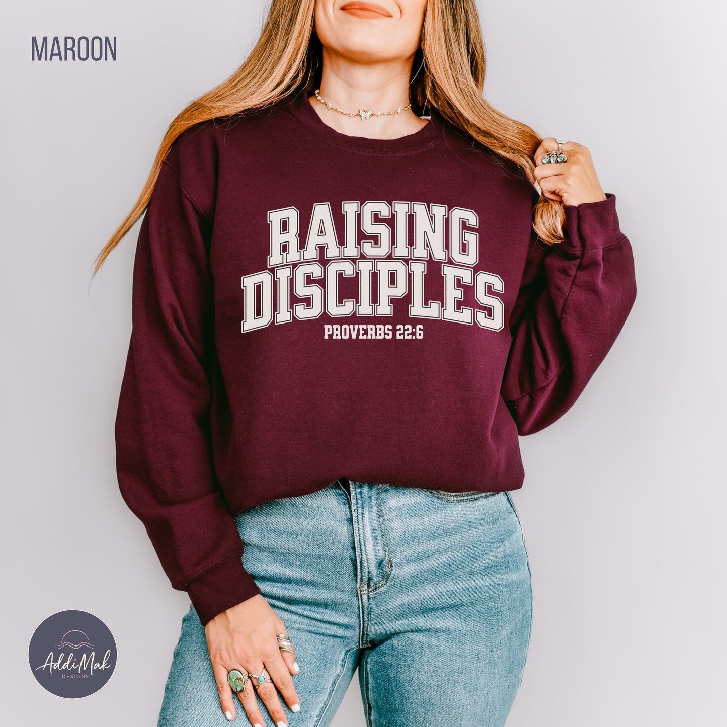 Raising Disciples - Varsity Crewneck Sweatshirt