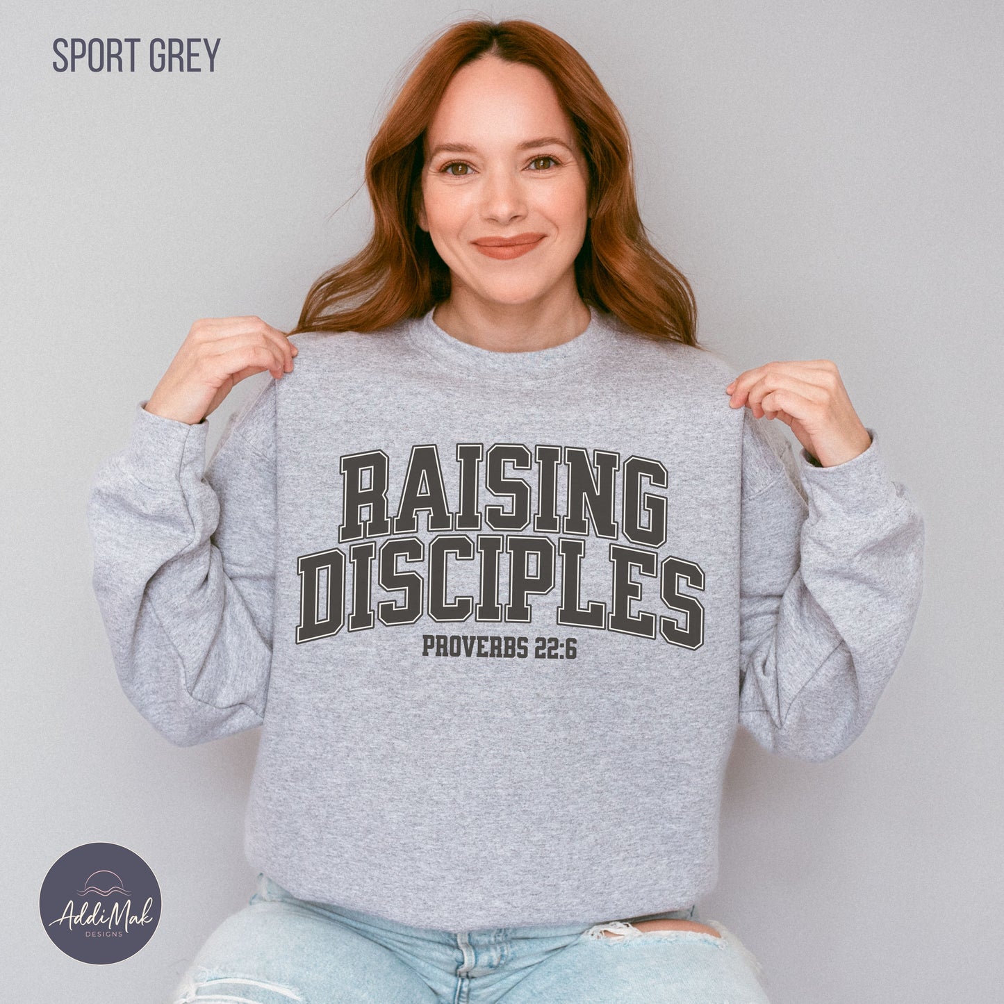 Raising Disciples - Varsity Crewneck Sweatshirt