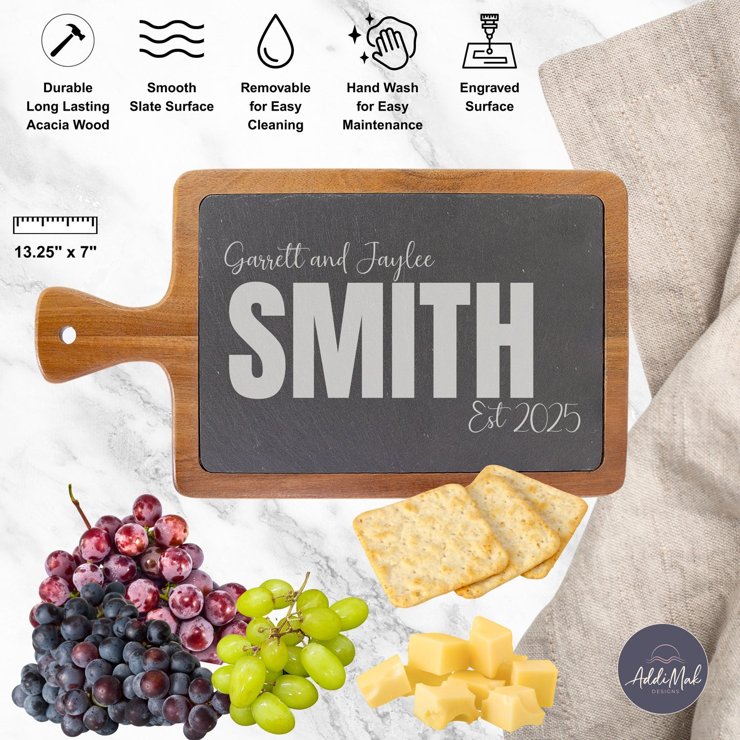 Personalized Serving Board with Custom Engraving