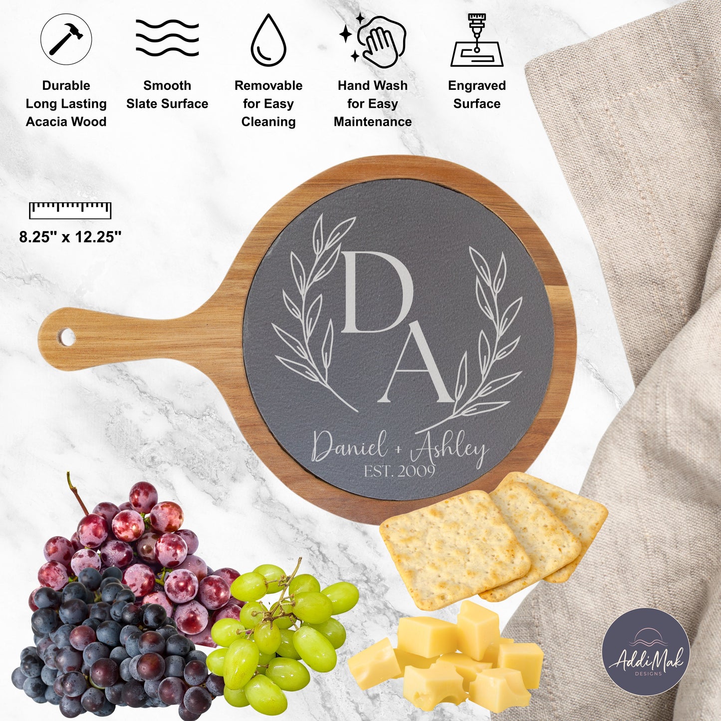 Personalized Serving Board with Custom Engraving