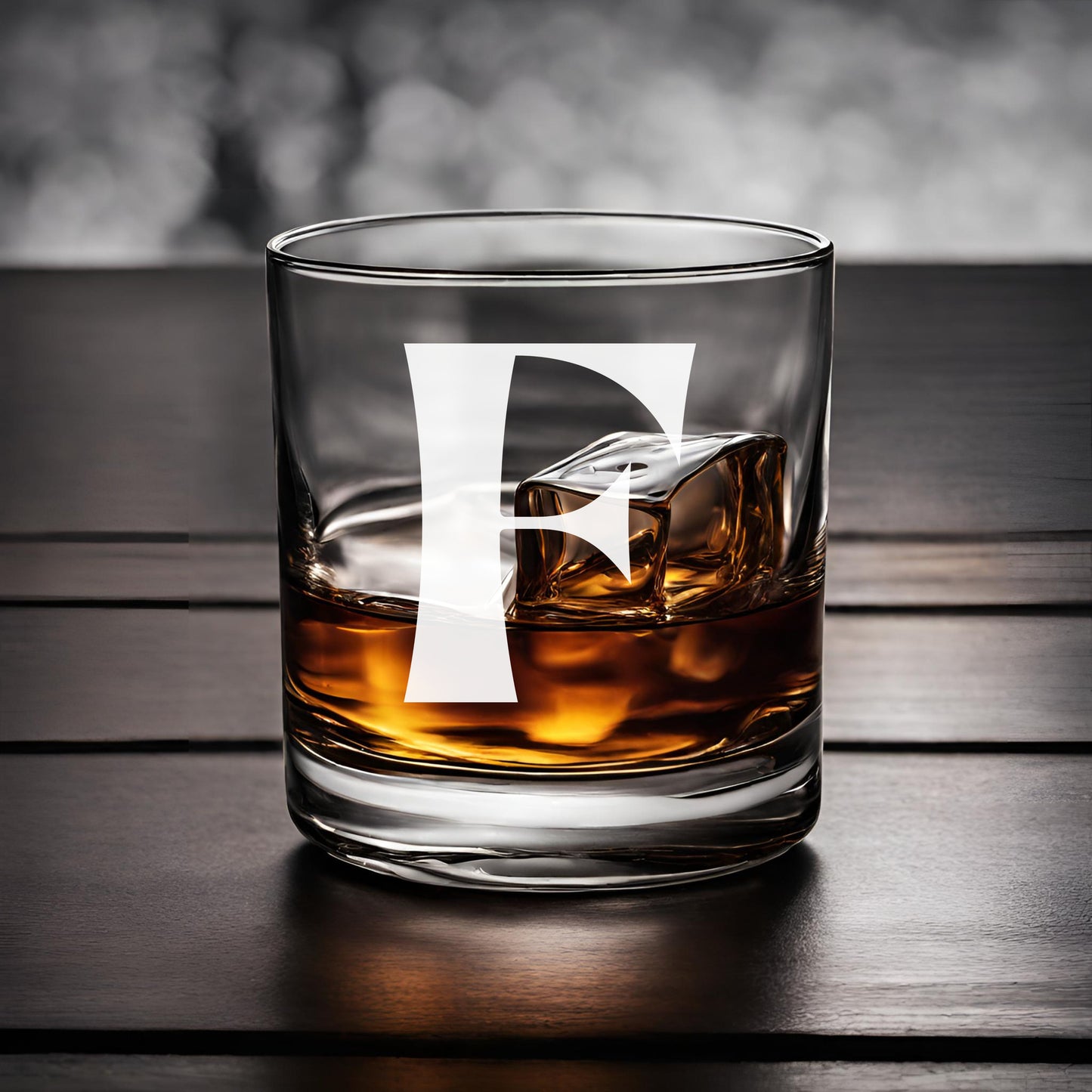Monogram Whiskey Bar Glass, Gift for Wedding, Groomsmen, Best Man, Father's Day, Gift for Dad, Whiskey Connoisseur, House Warming Gift