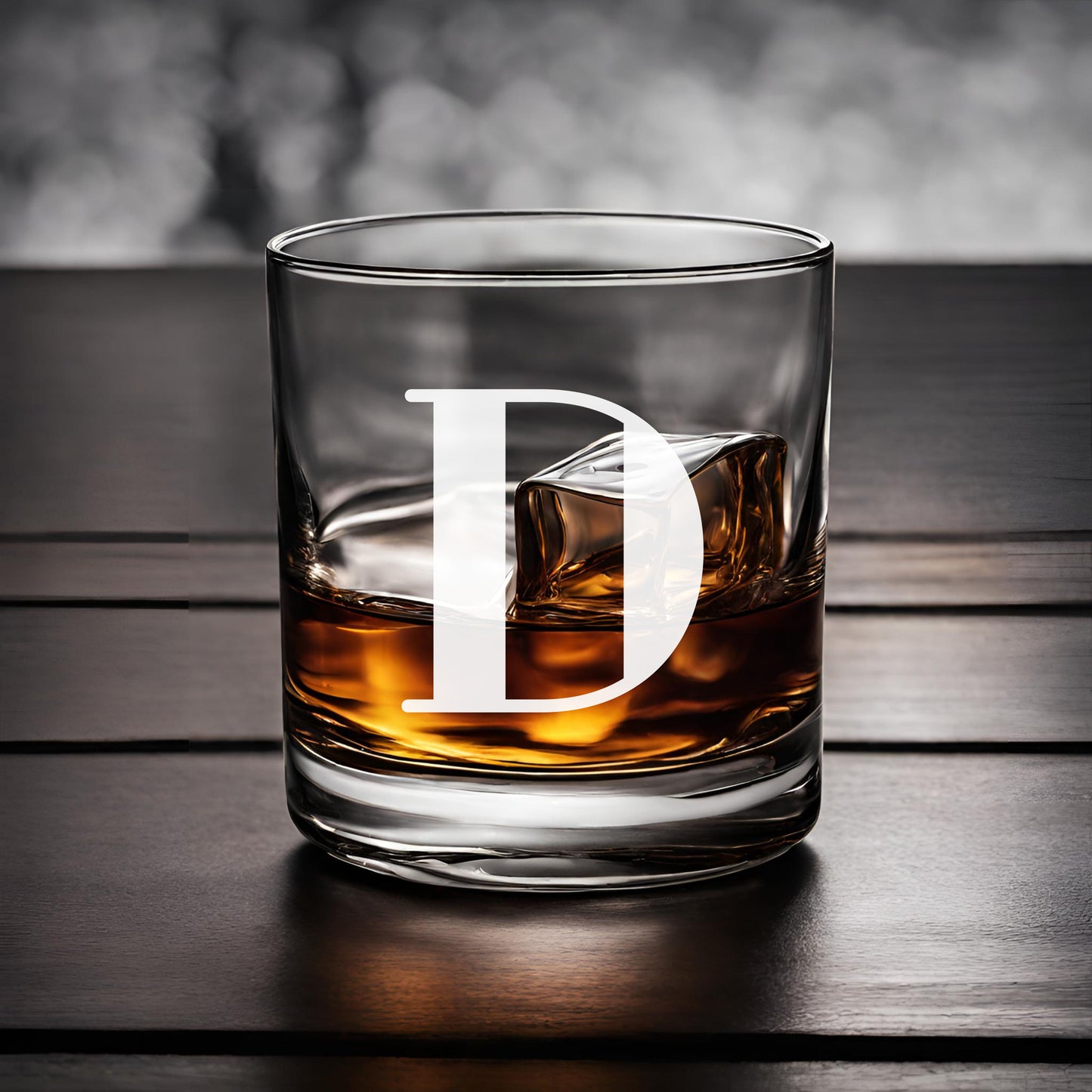 Monogram Whiskey Bar Glass, Gift for Wedding, Groomsmen, Best Man, Father's Day, Gift for Dad, Whiskey Connoisseur, House Warming Gift