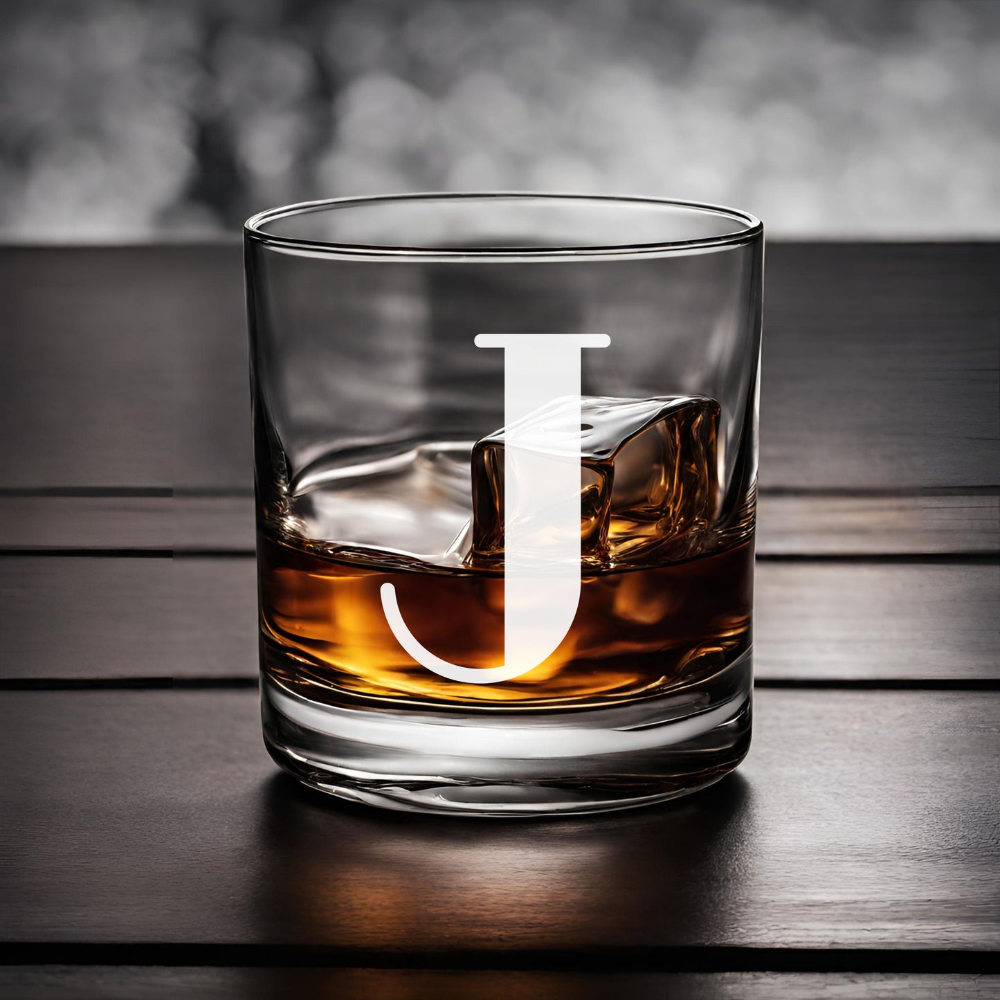Monogram Whiskey Bar Glass, Gift for Wedding, Groomsmen, Best Man, Father's Day, Gift for Dad, Whiskey Connoisseur, House Warming Gift