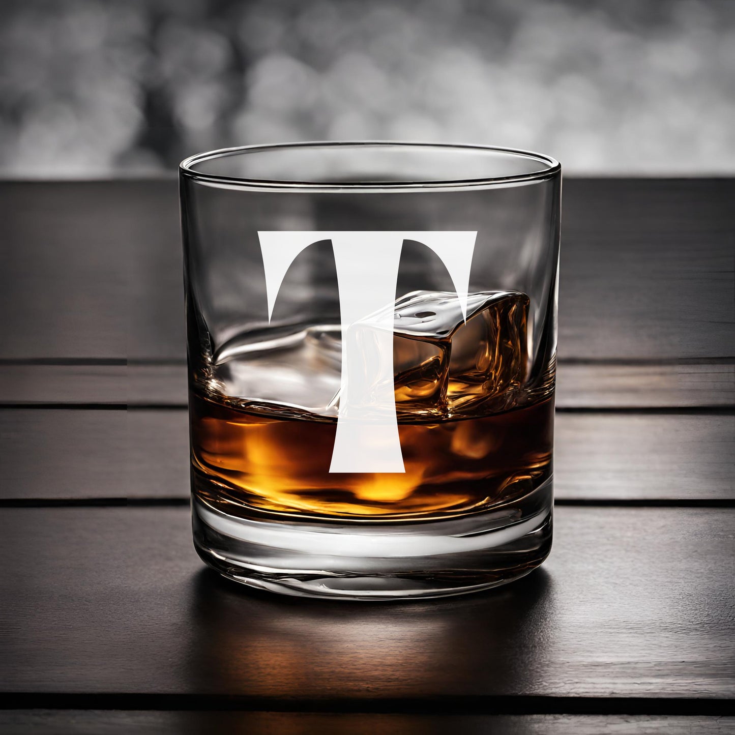 Monogram Whiskey Bar Glass, Gift for Wedding, Groomsmen, Best Man, Father's Day, Gift for Dad, Whiskey Connoisseur, House Warming Gift