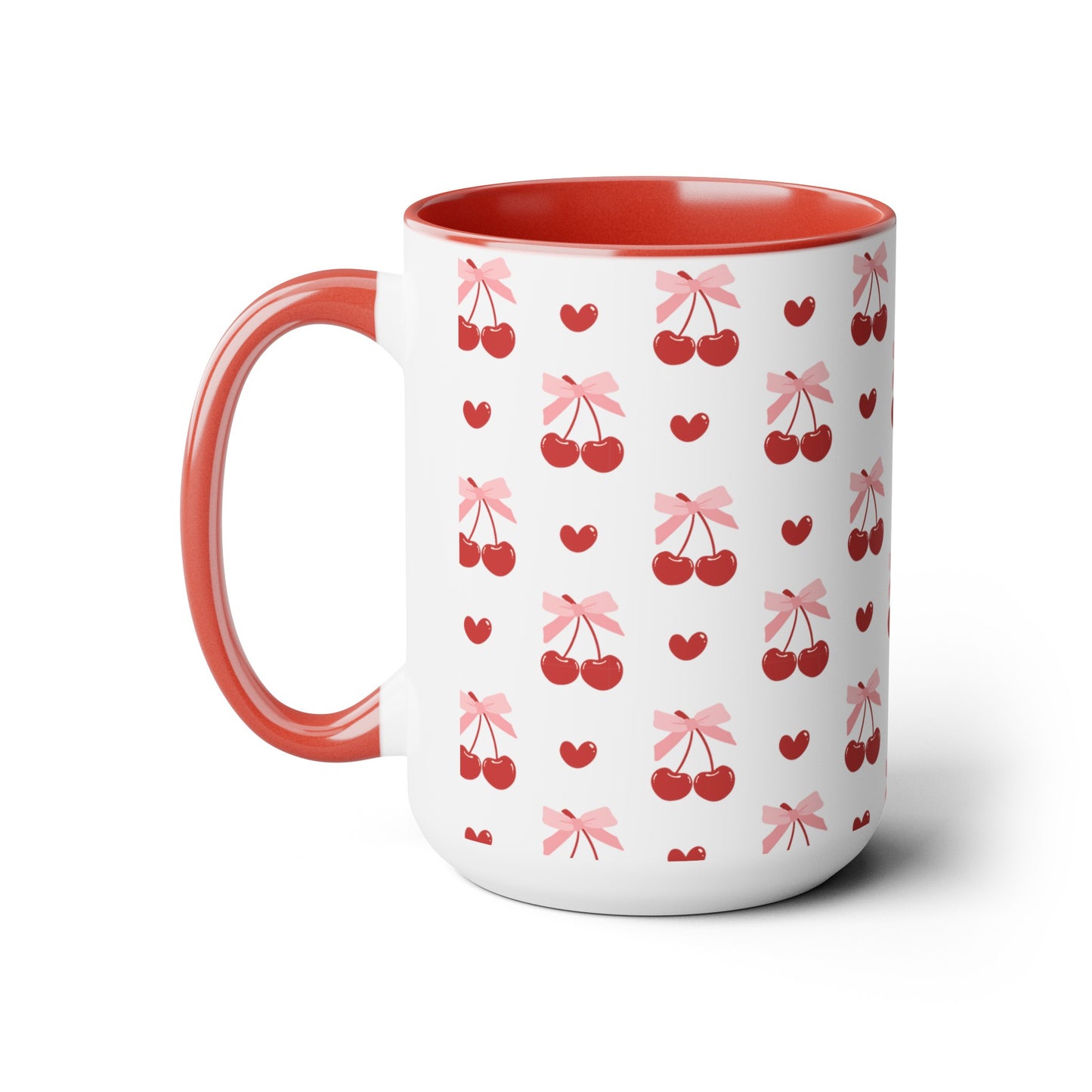 Coquette Cherries and Pink Bows Coffee Mug