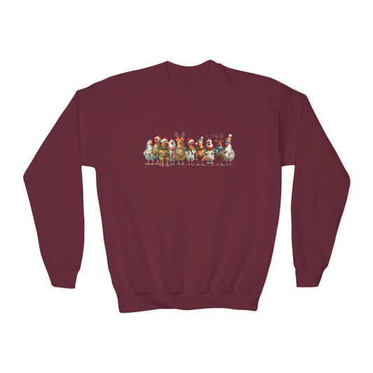 Youth Christmas Chickens Sweatshirt