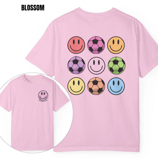 Retro Soccer Life Smiley Tee Printify