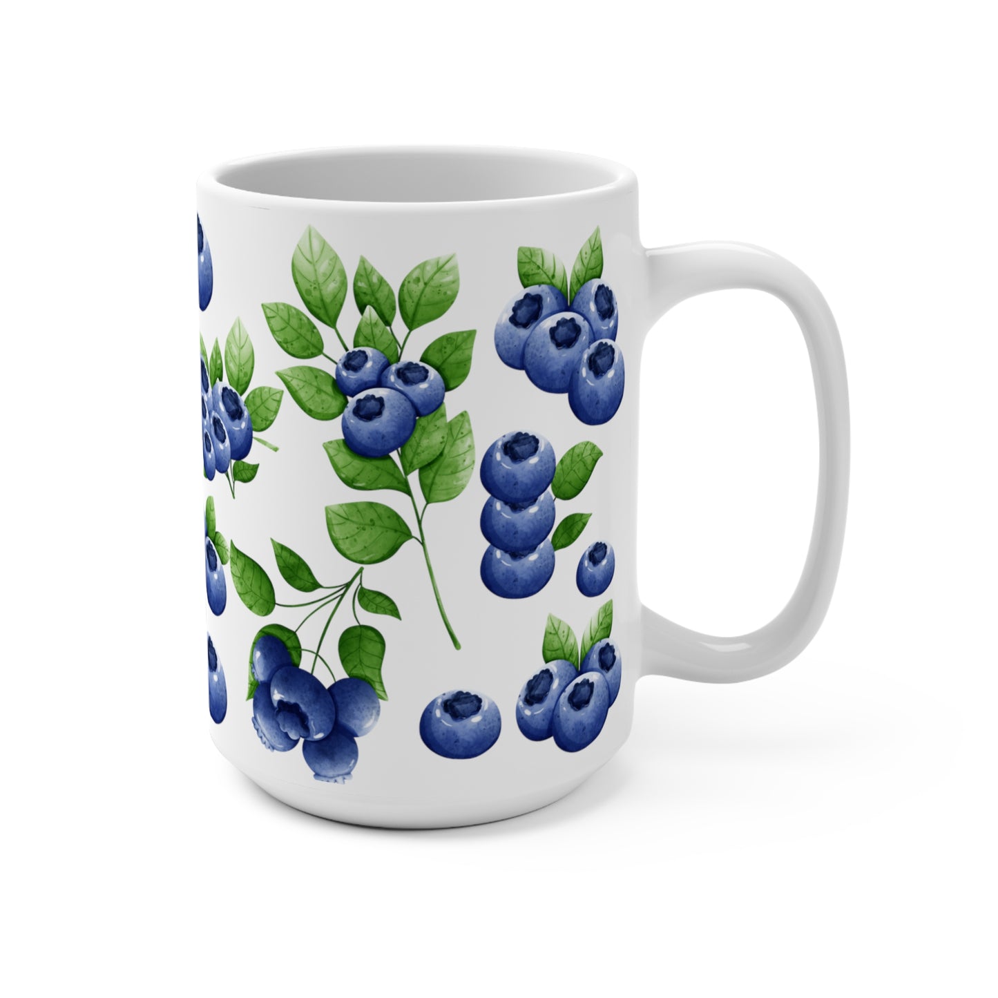 Blueberry Coffee and Tea Ceramic Mug