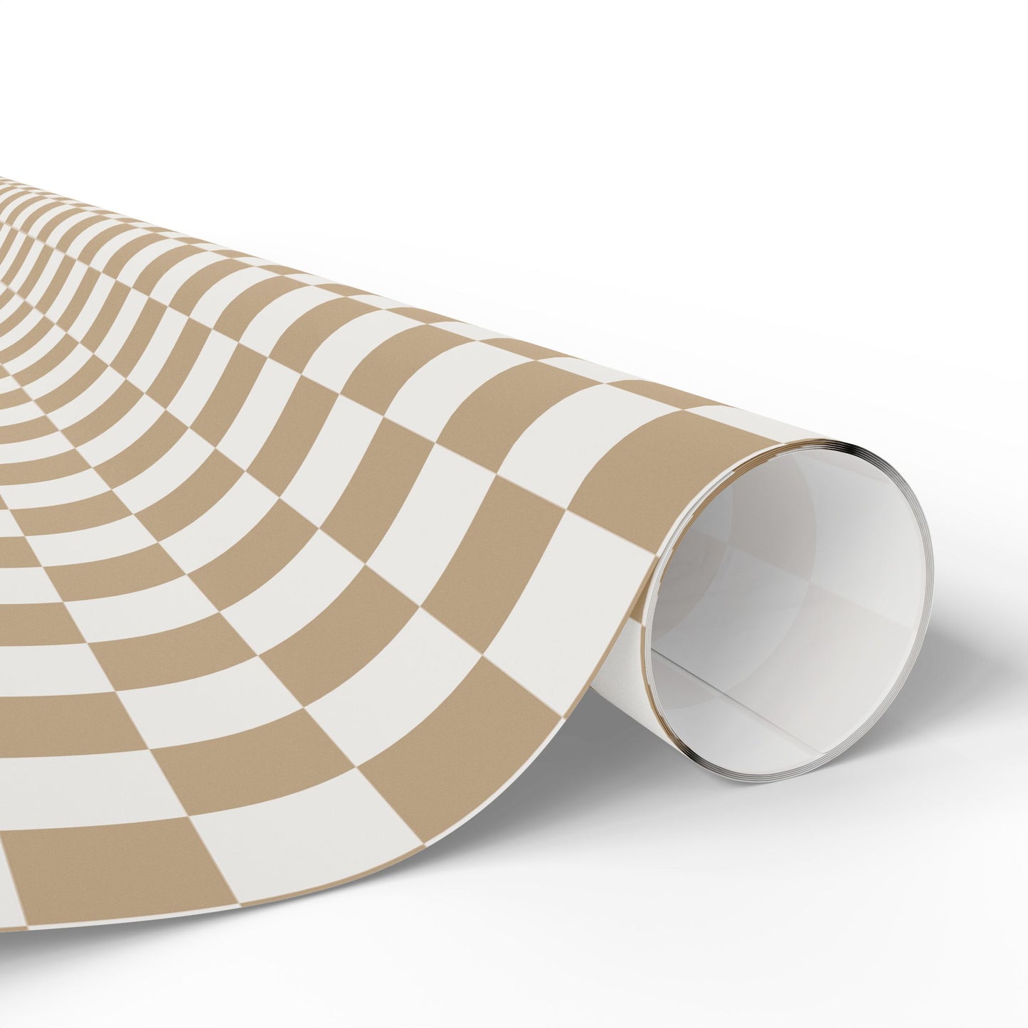 Neutral Chic Checkered Wrapping Paper