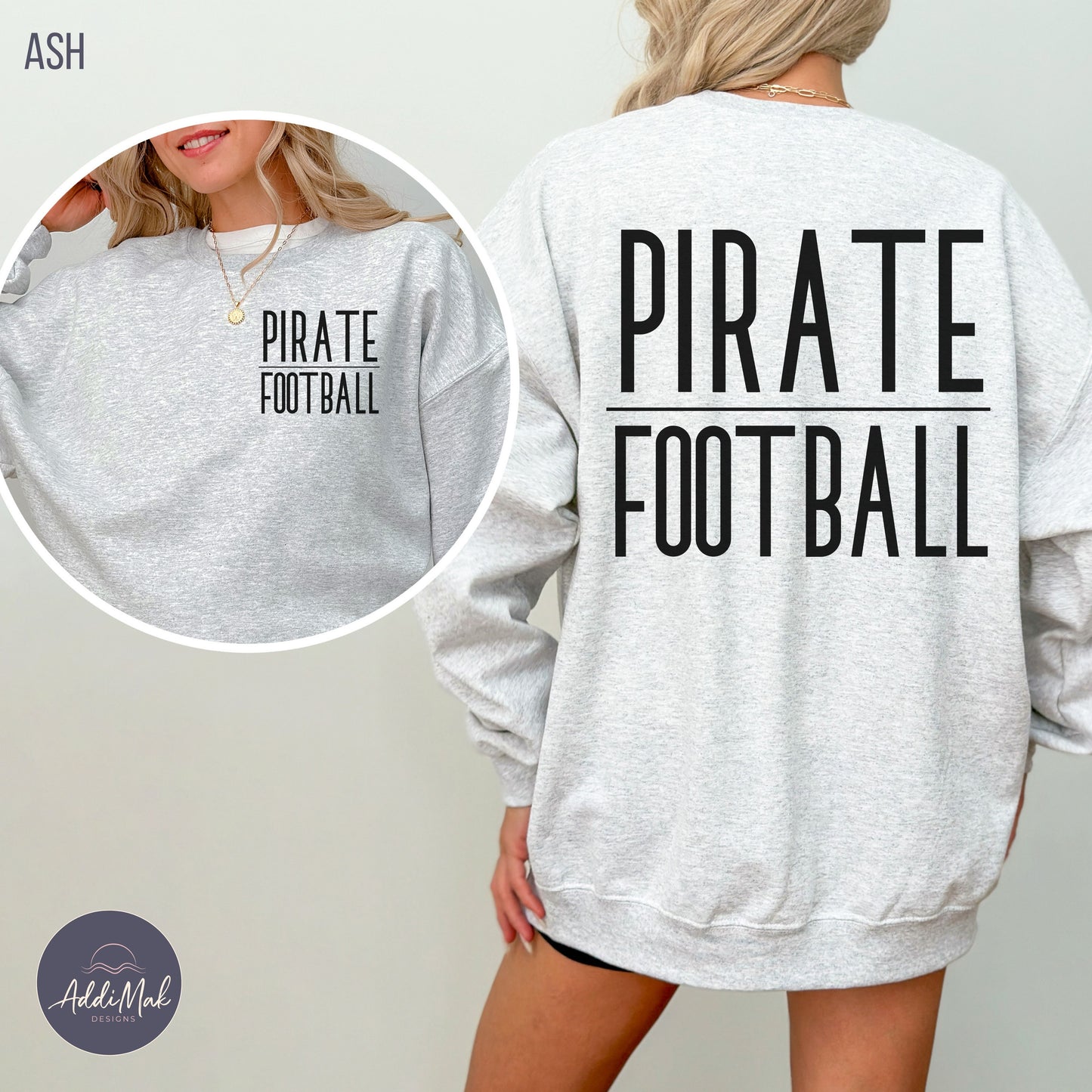 Customized School Mascot & Sport Crewneck Sweatshirt