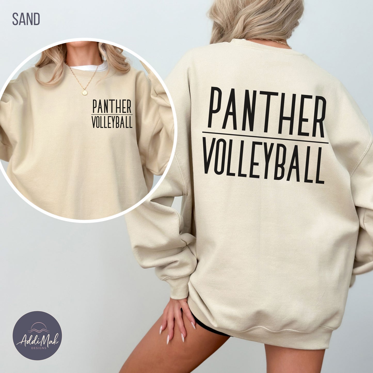 Customized School Mascot & Sport Crewneck Sweatshirt