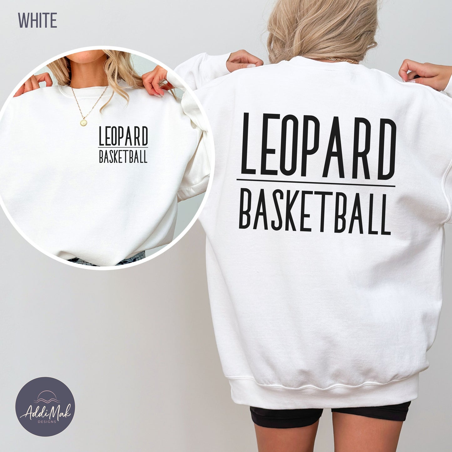 Customized School Mascot & Sport Crewneck Sweatshirt