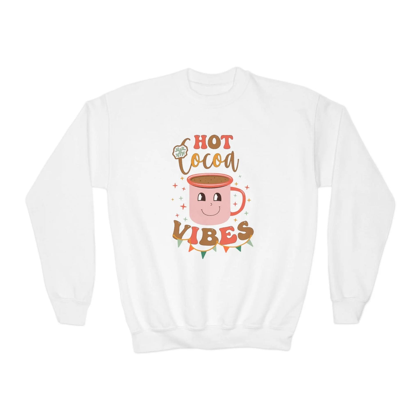 Youth Hot Cocoa Vibes Sweatshirt Printify