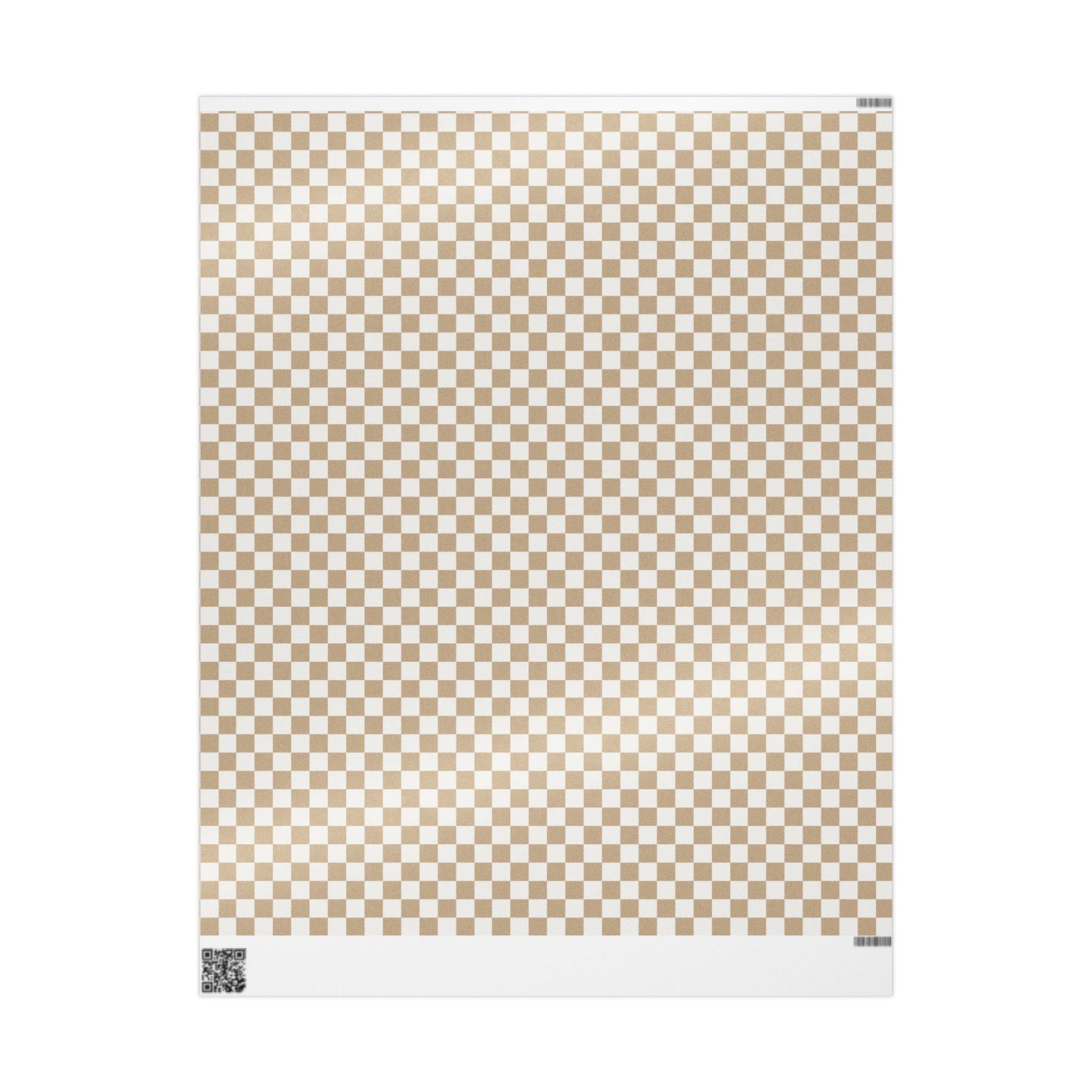 Neutral Chic Checkered Wrapping Paper