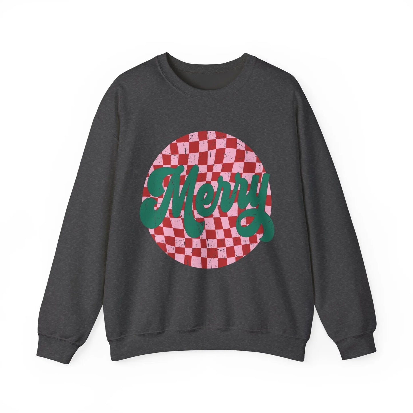 Retro Merry Christmas Crewneck Sweatshirt Printify