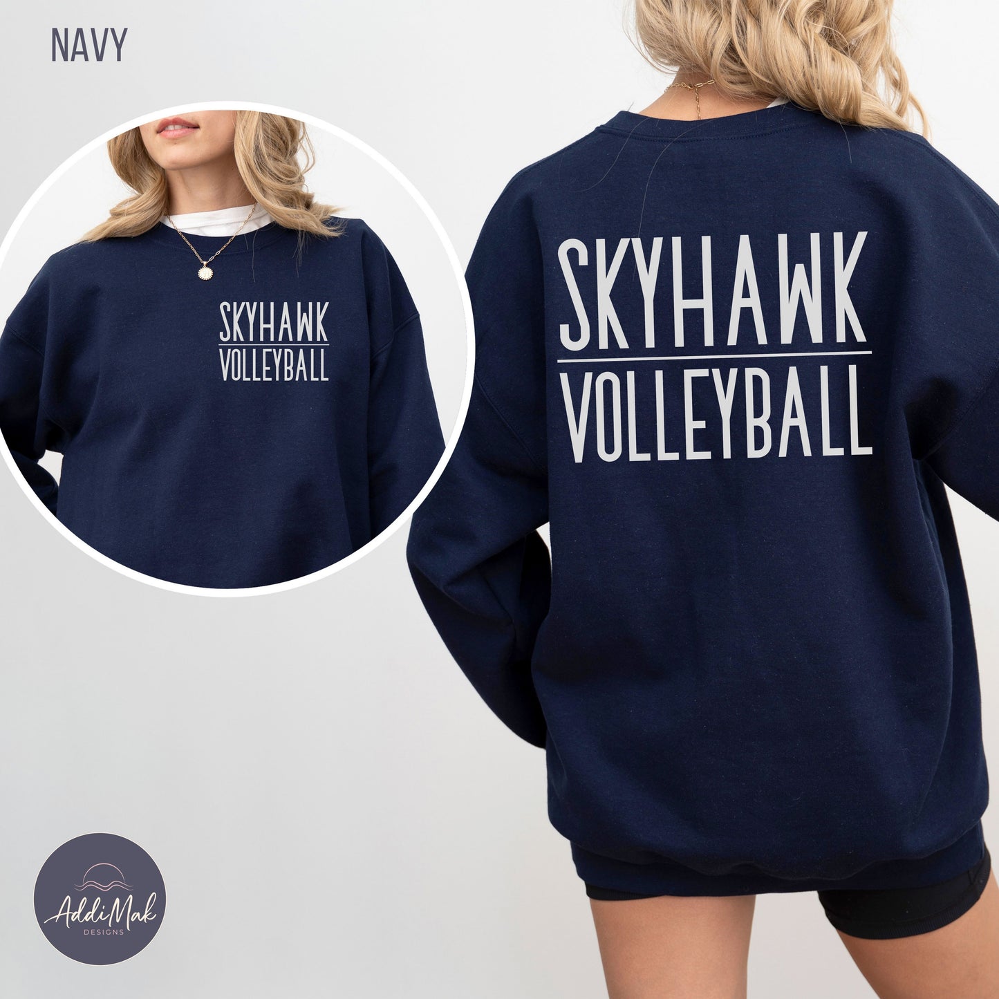 Customized School Mascot & Sport Crewneck Sweatshirt