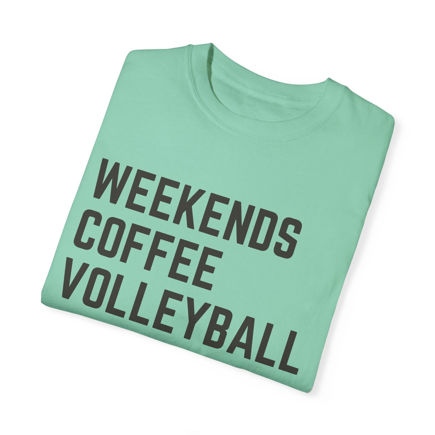 Weekends Coffee Volleyball Tee