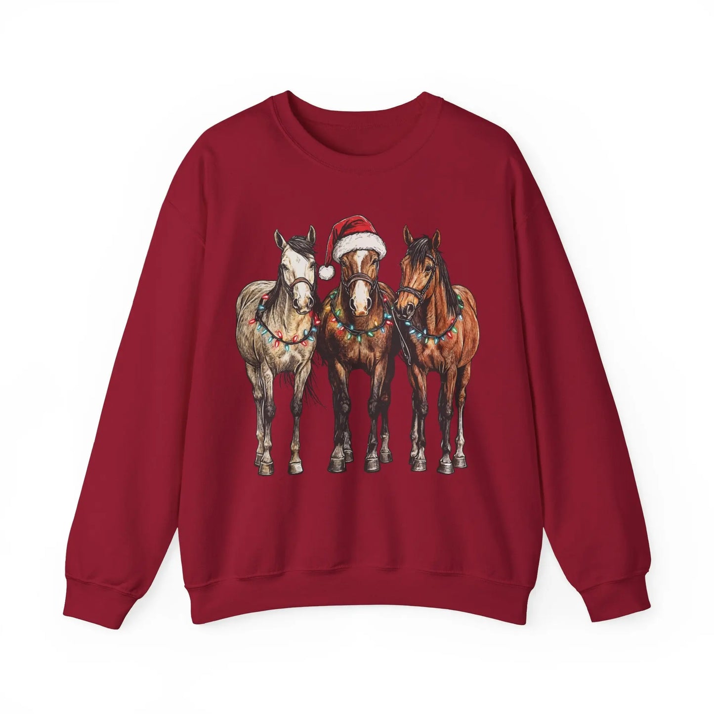 Christmas Horse Sweatshirt Printify