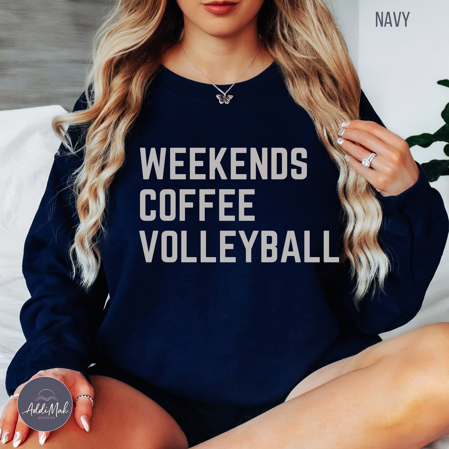 Weekends Coffee Volleyball Sweatshirt