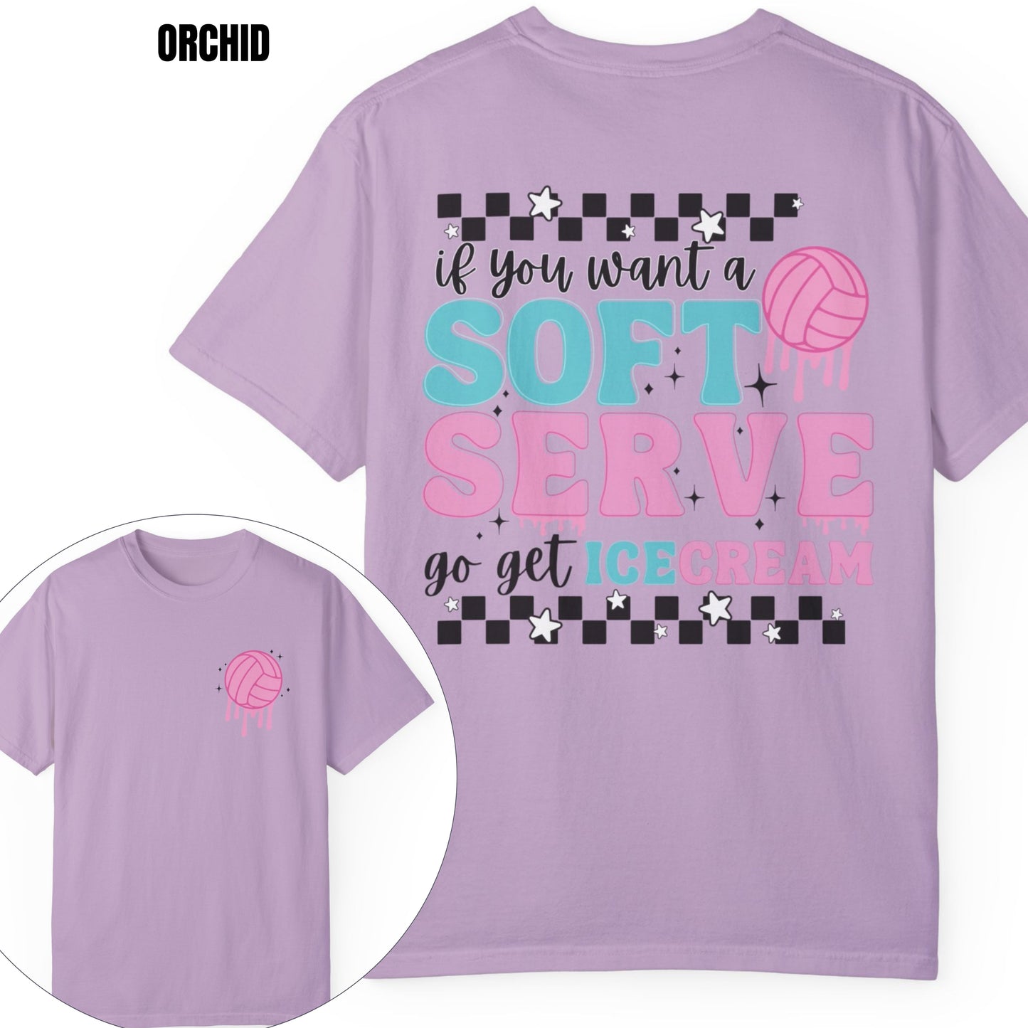 If You Want A Soft Serve Go Get Ice Cream Volleyball Tee