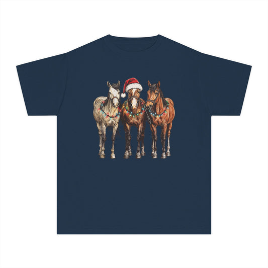 Kids Christmas Horse T-Shirt