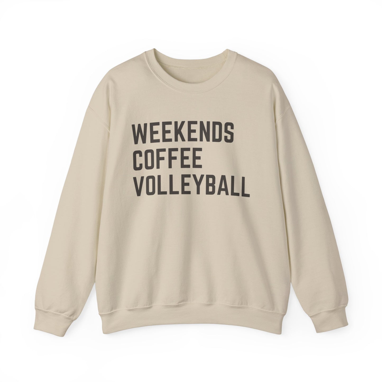 Weekends Coffee Volleyball Sweatshirt