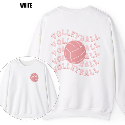 Retro Volleyball Wave Sweatshirt