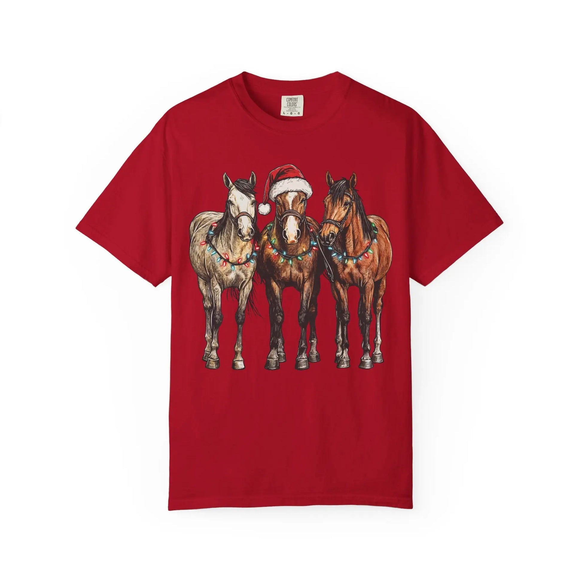 Christmas Horse T-Shirt Printify