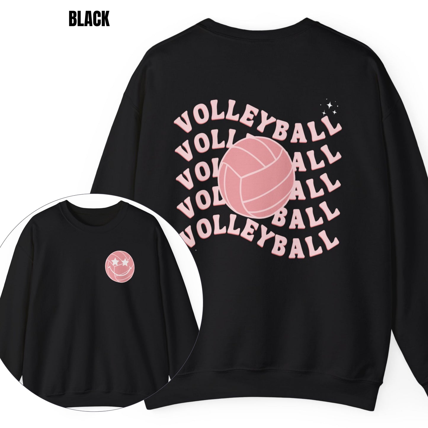 Retro Volleyball Wave Sweatshirt