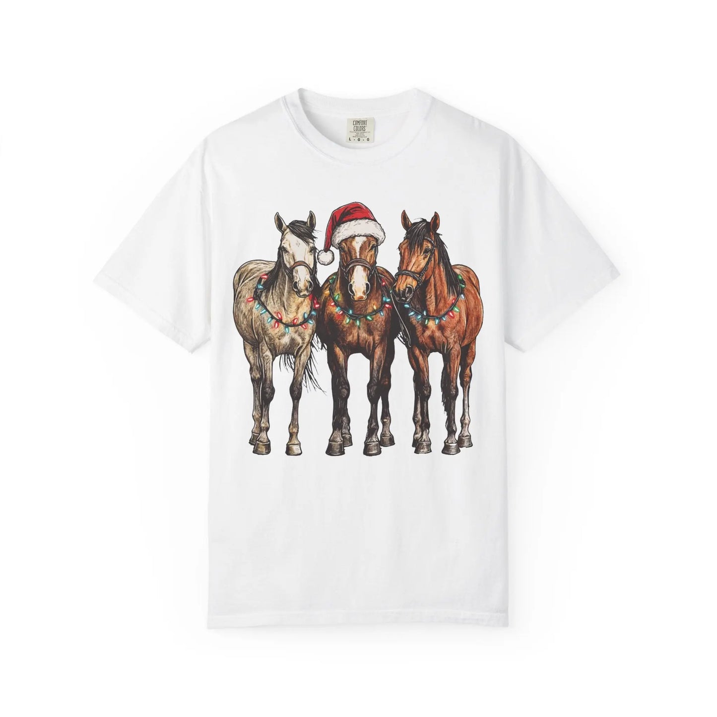 Christmas Horse T-Shirt Printify