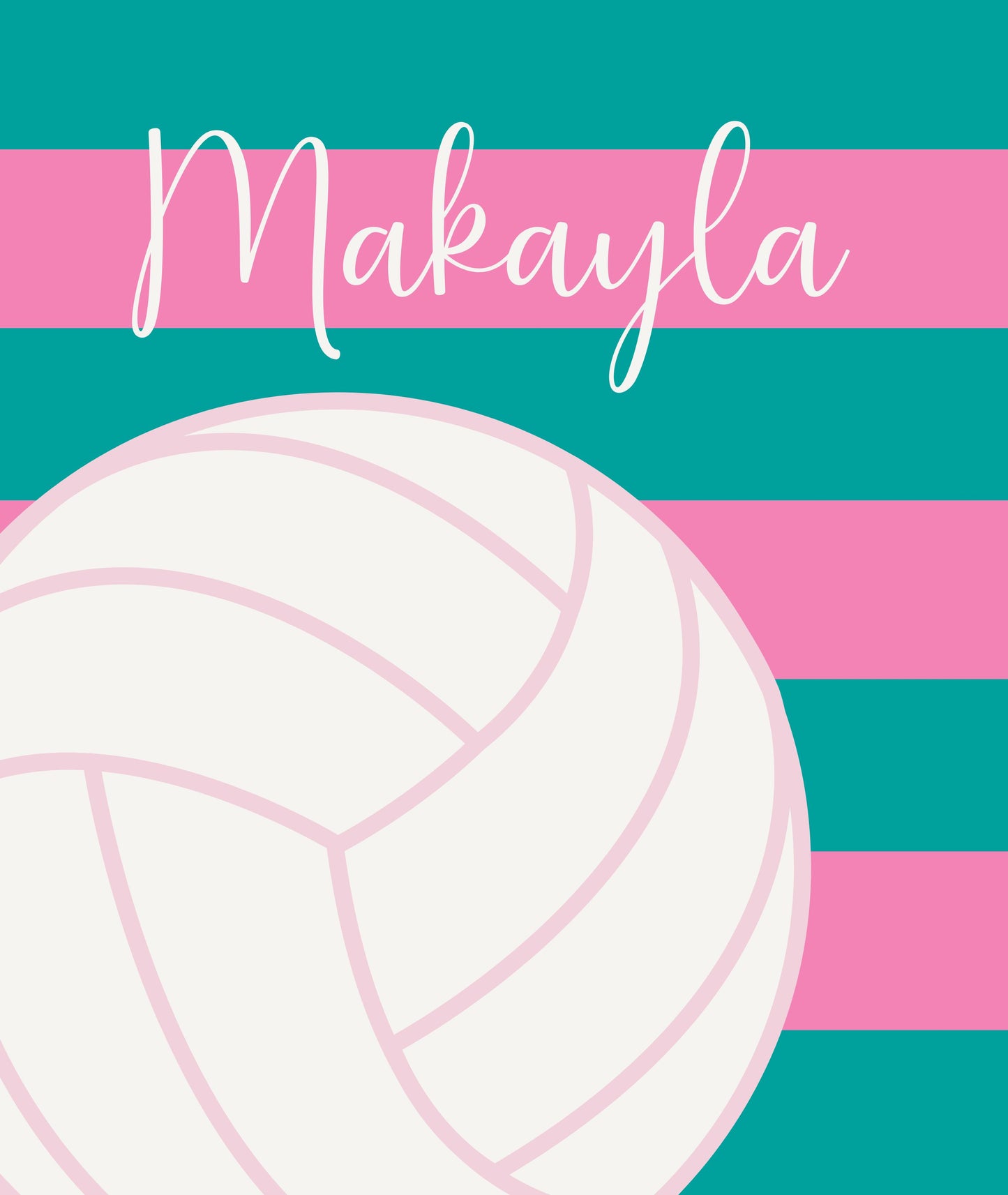 Custom Volleyball Blanket