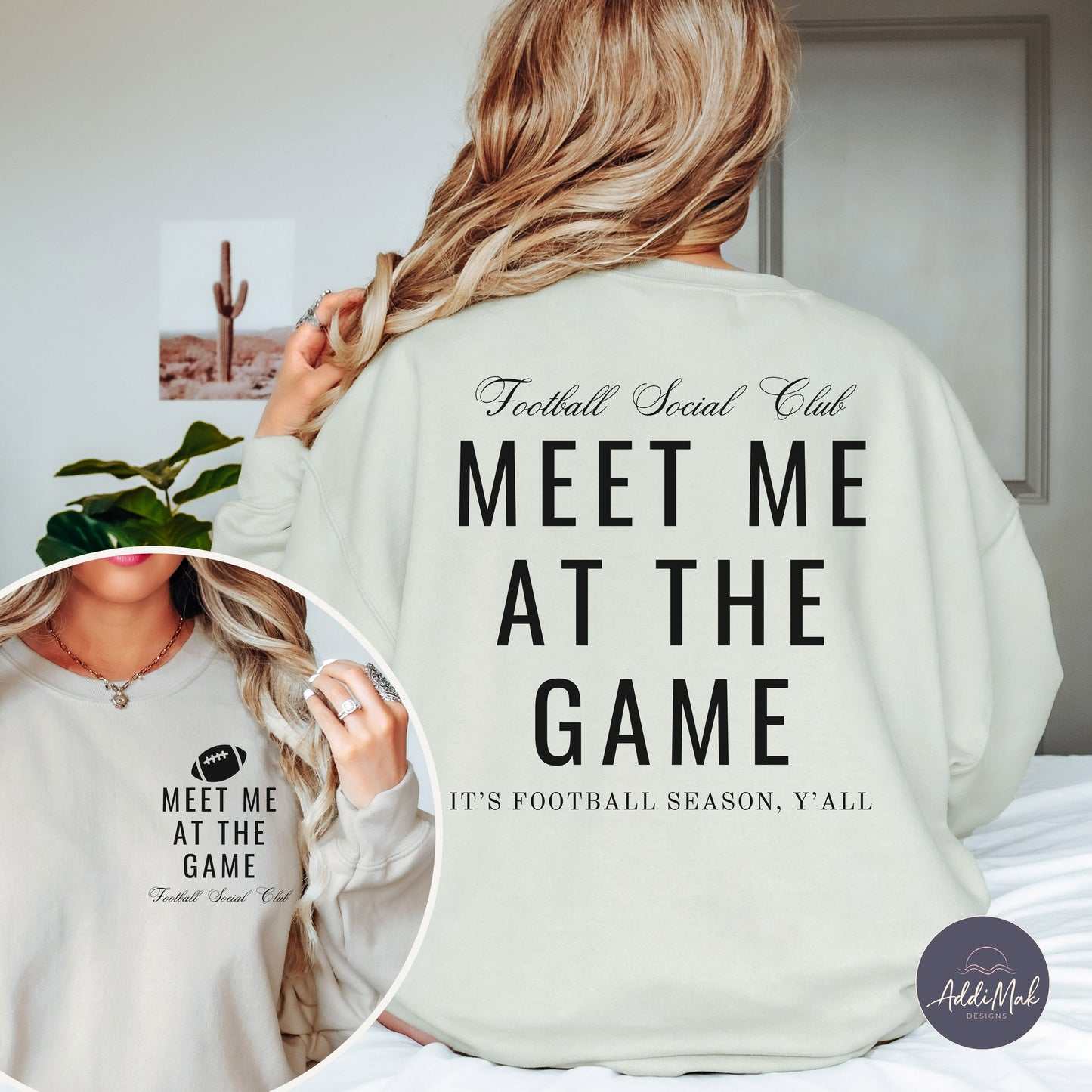 Meet Me At The Game Football Social Club Sweatshirt