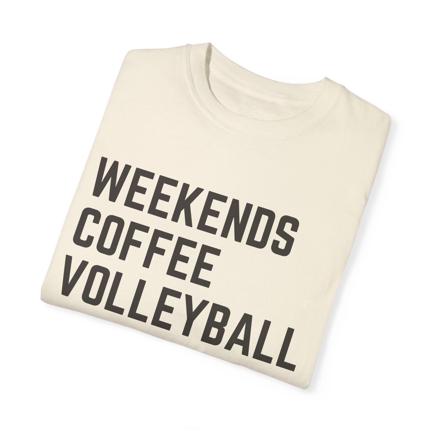 Weekends Coffee Volleyball Tee