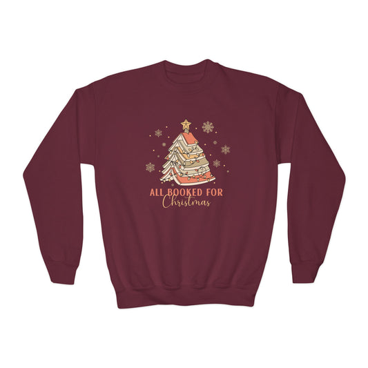 Youth Christmas Reading Vibes Sweatshirt