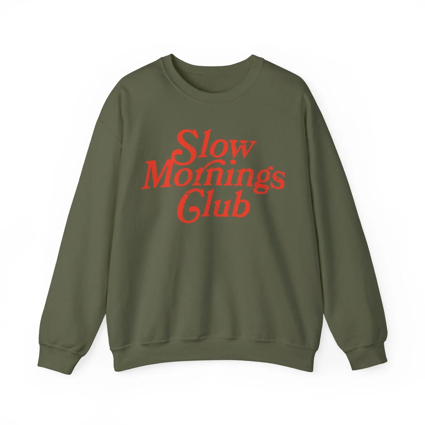Slow Mornings Club Sweatshirt Printify