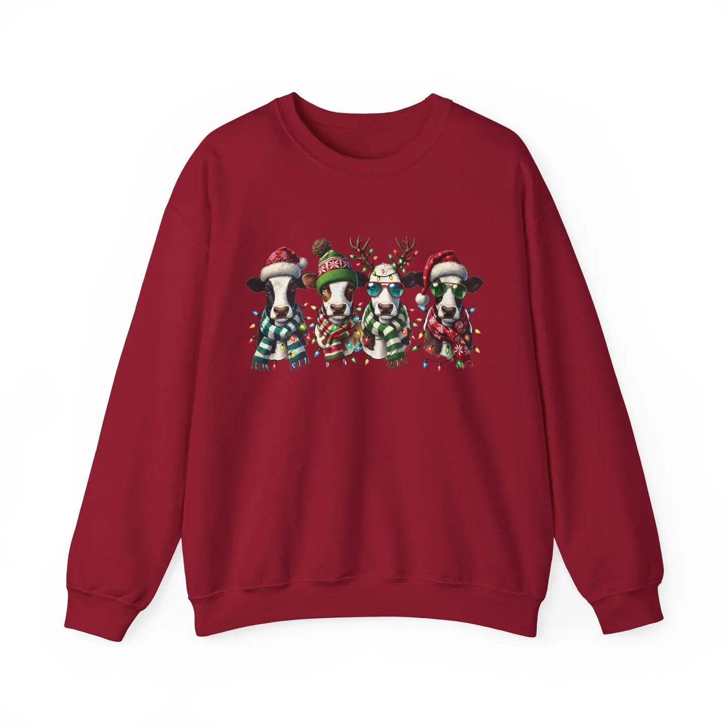 Christmas Cows Sweatshirt Printify