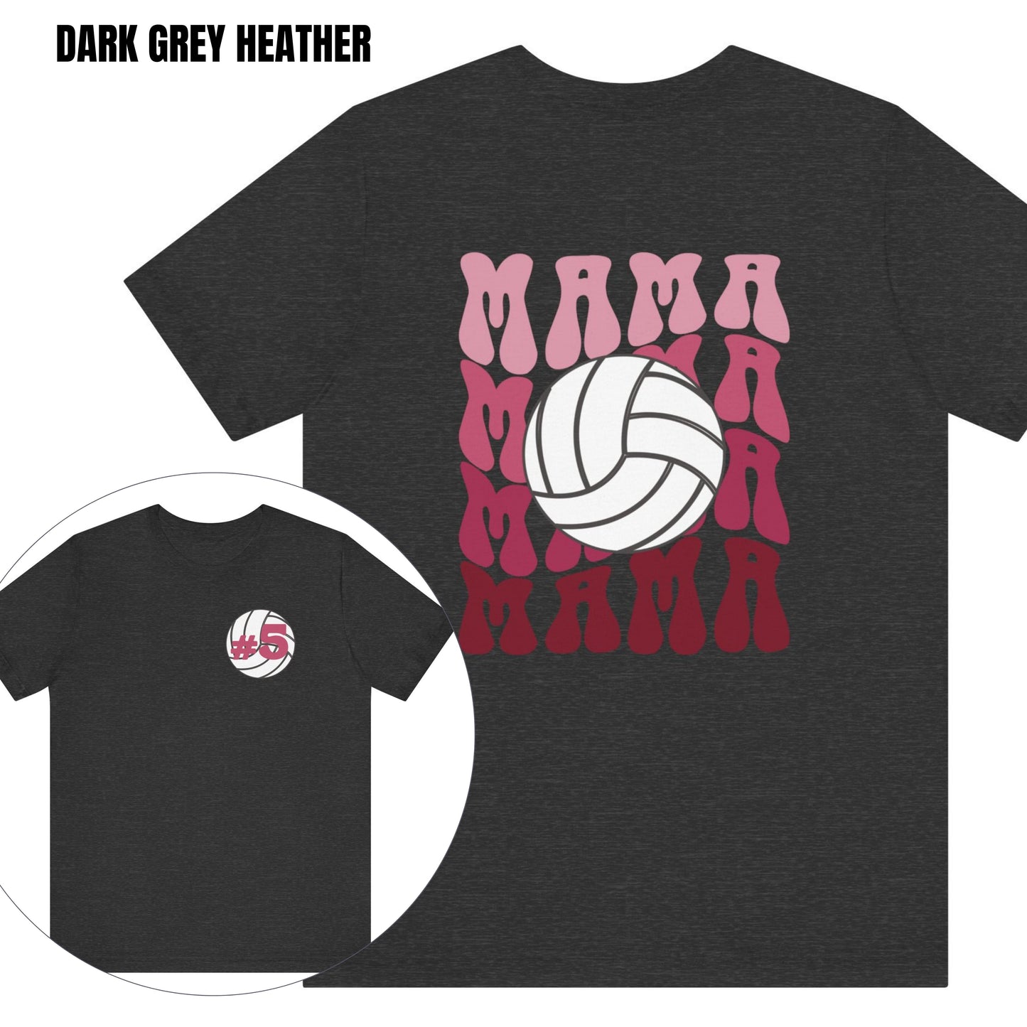 Custom Retro Volleyball Mama Personalize your Players Number on Front