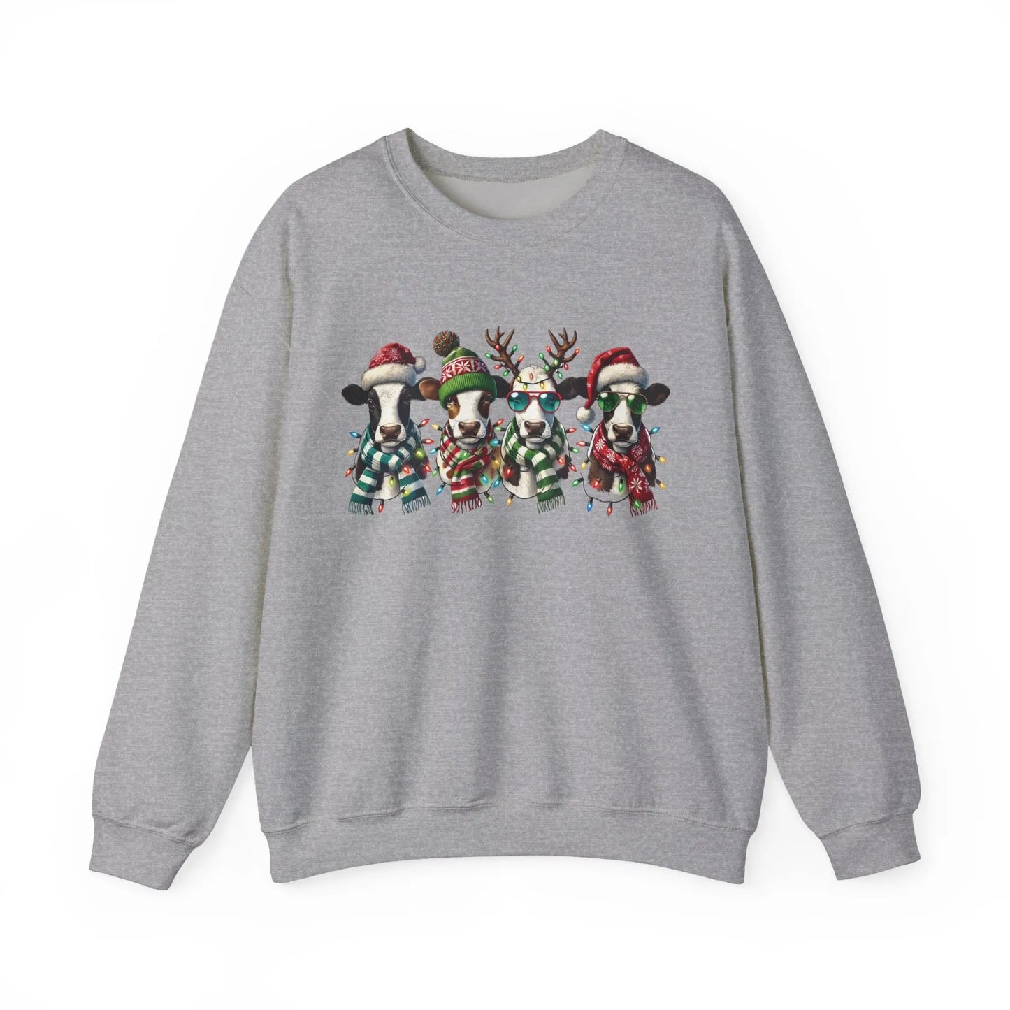 Christmas Cows Sweatshirt Printify