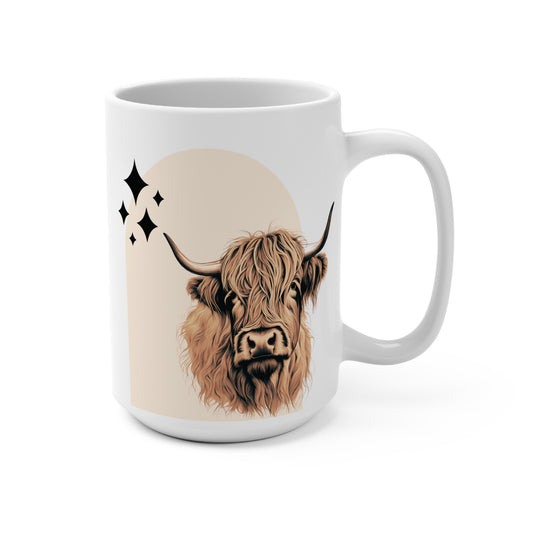 Boho Highland Cow Mug