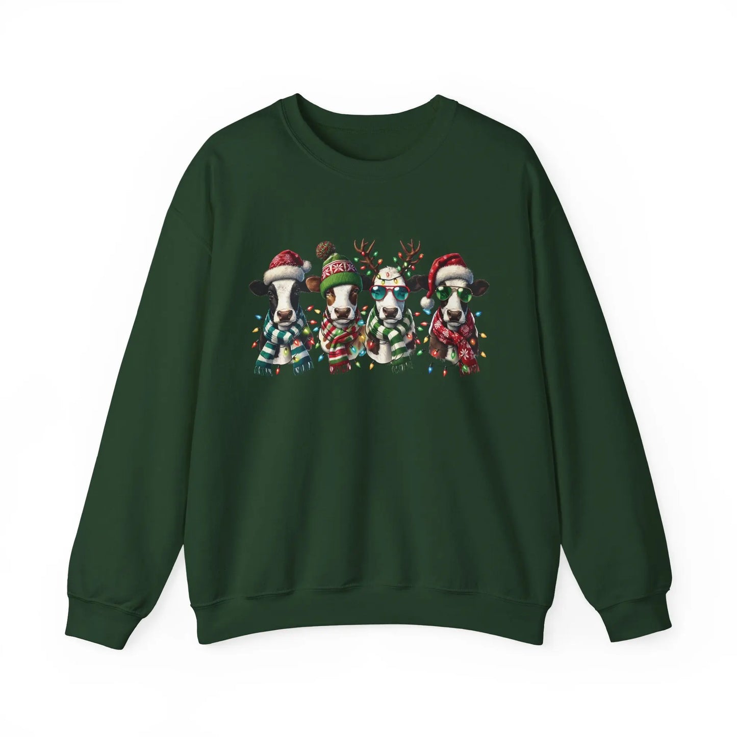 Christmas Cows Sweatshirt Printify