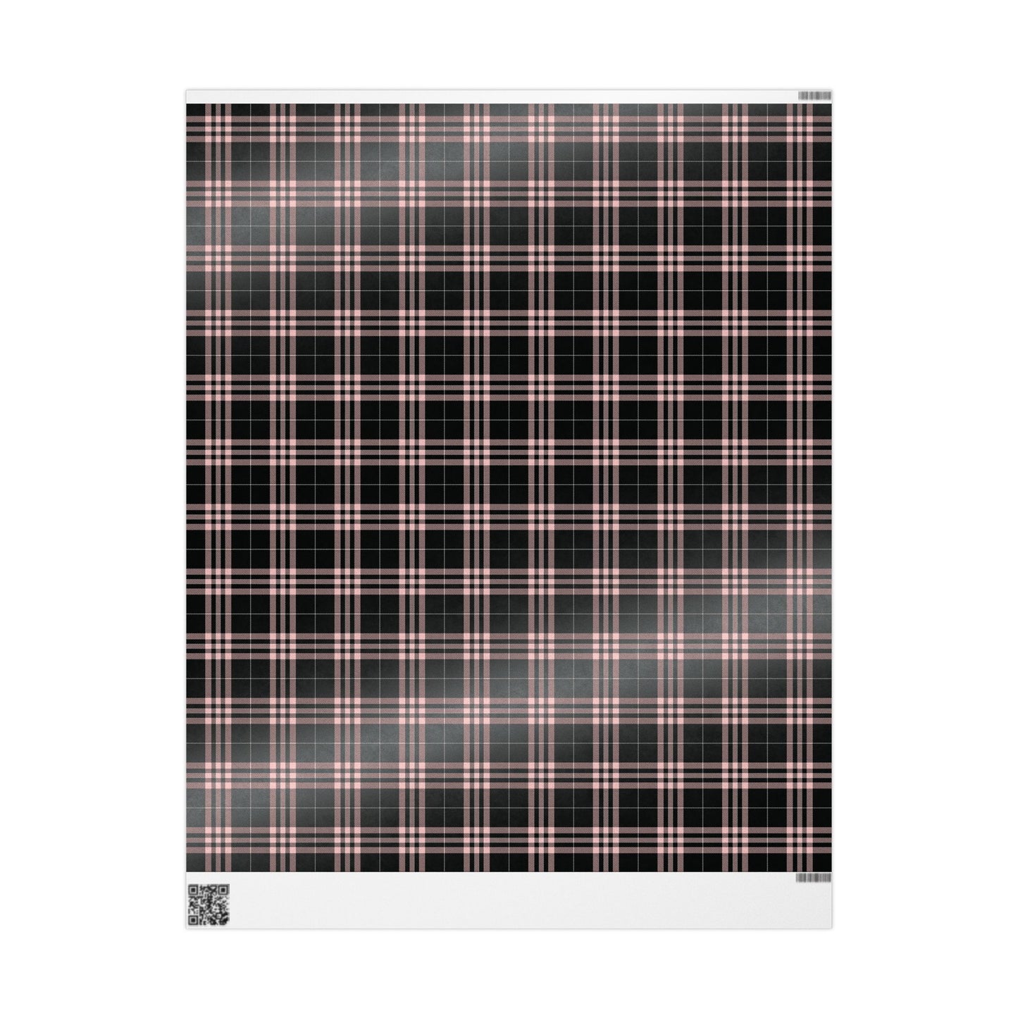 Pink and Black Plaid Gift Wrap
