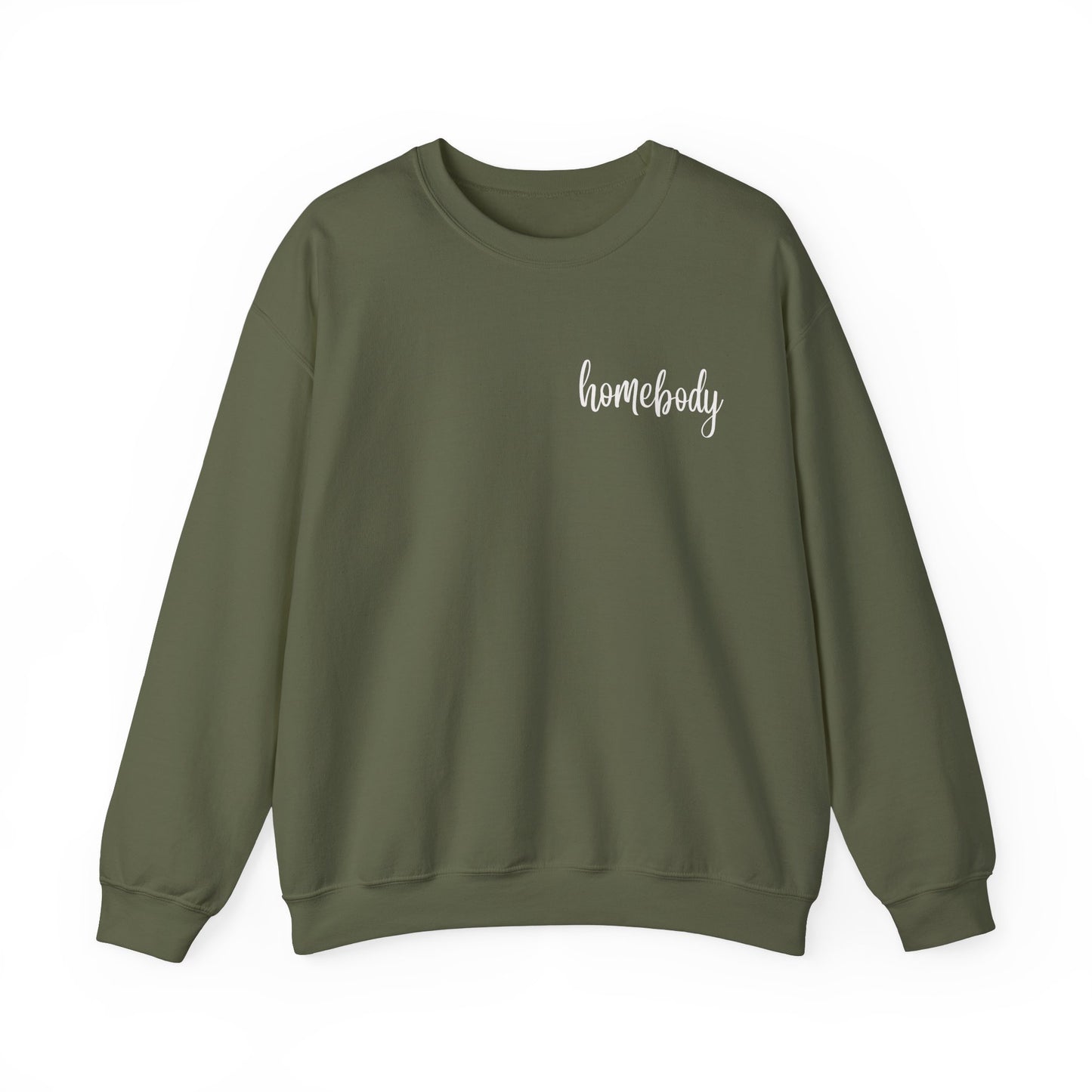 Homebody Script - Small Left Chest - Crewneck Sweatshirt