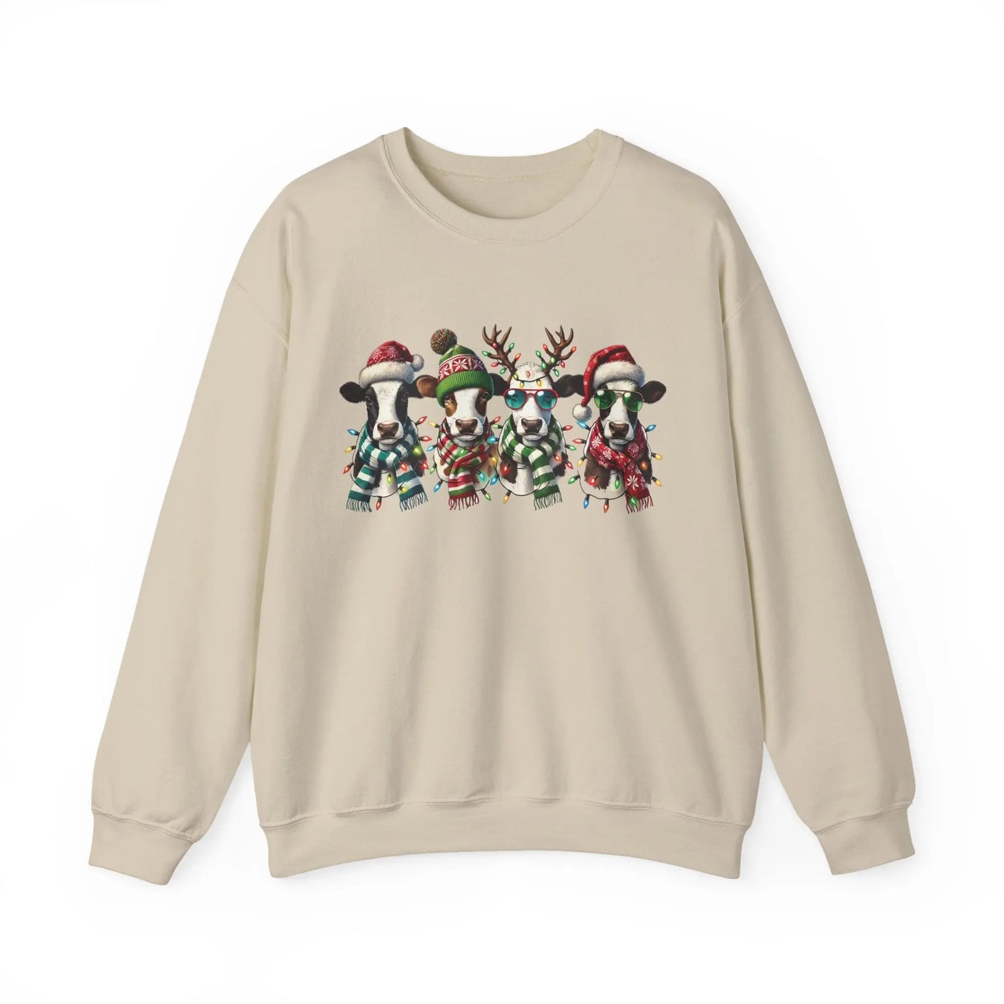 Christmas Cows Sweatshirt Printify
