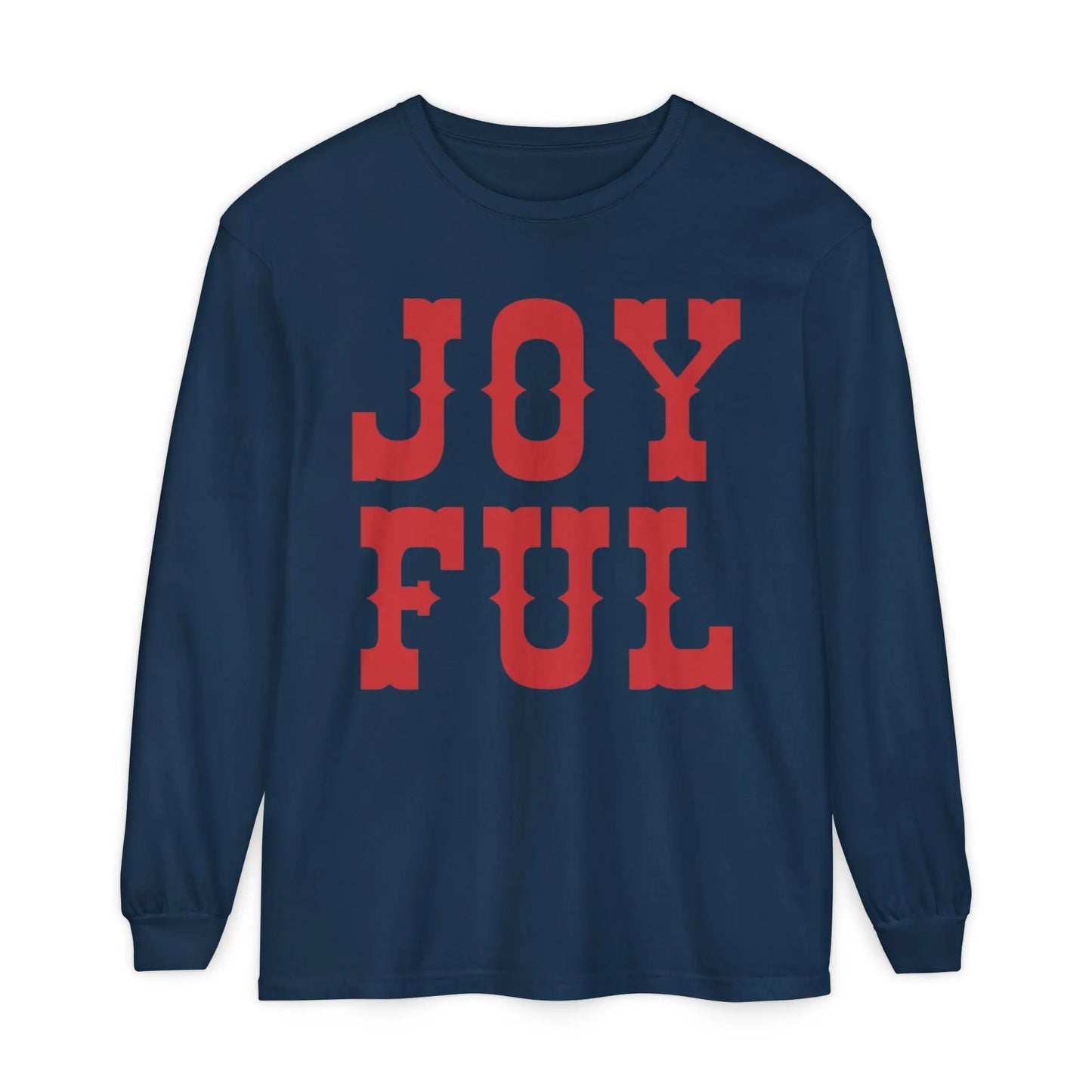 Joyful Christmas Long Sleeve T-Shirt Printify