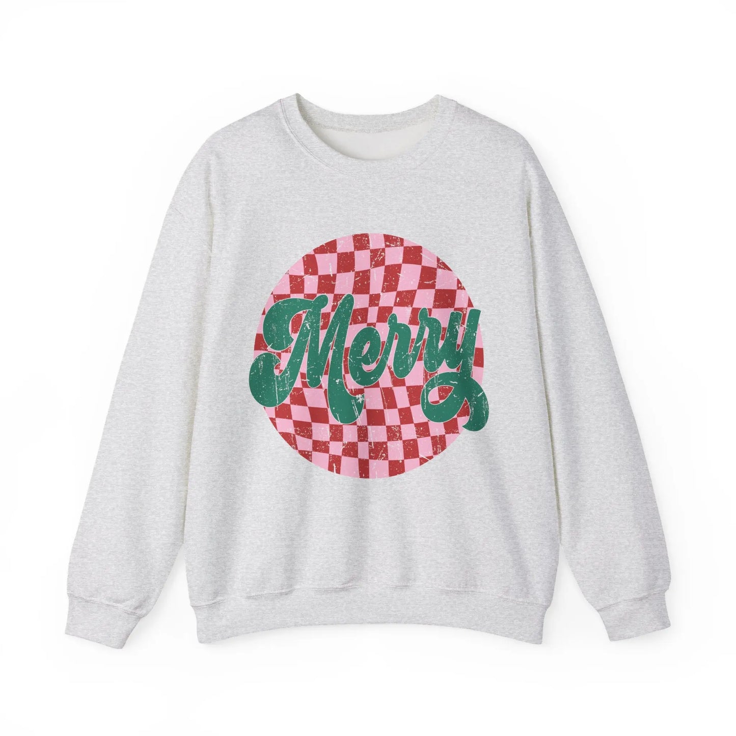 Retro Merry Christmas Crewneck Sweatshirt Printify