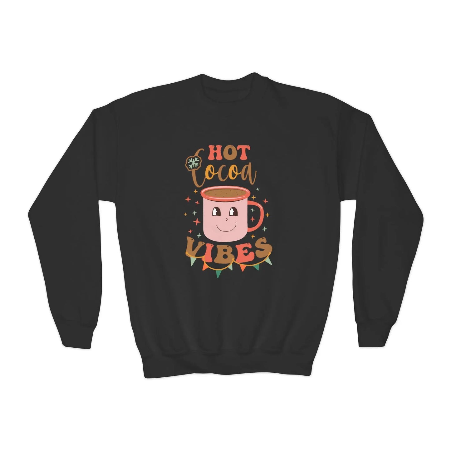 Youth Hot Cocoa Vibes Sweatshirt Printify
