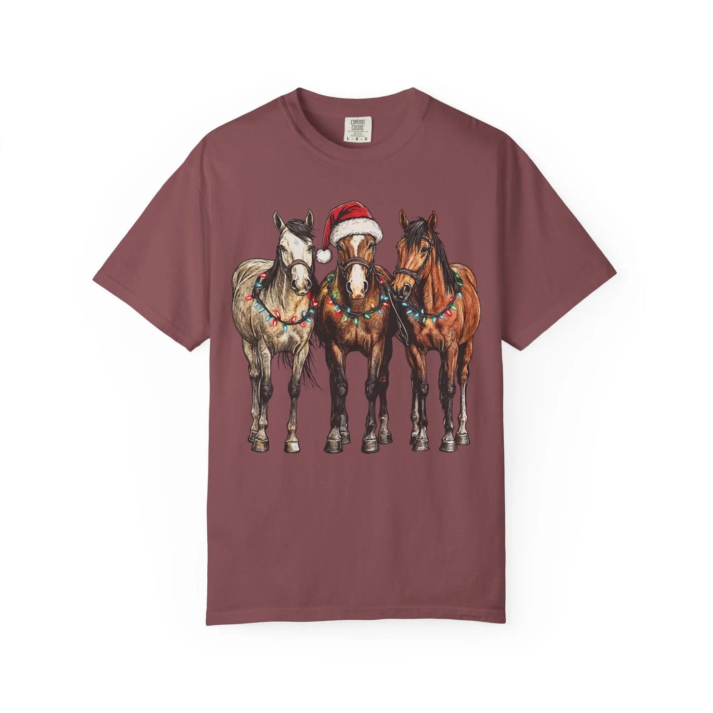 Christmas Horse T-Shirt Printify