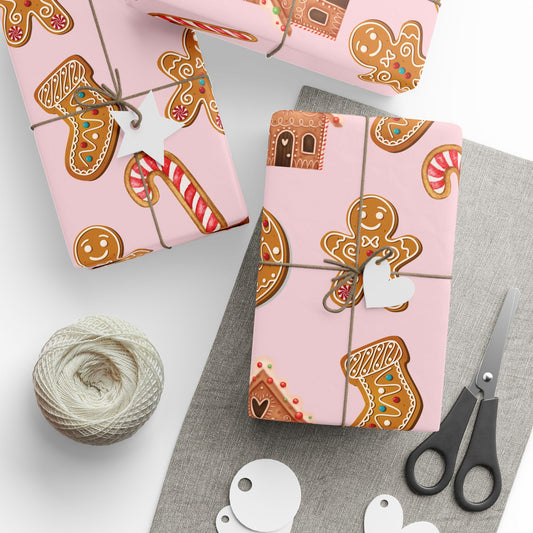 Wrapping Paper Roll - Christmas Gingerbread Cookie