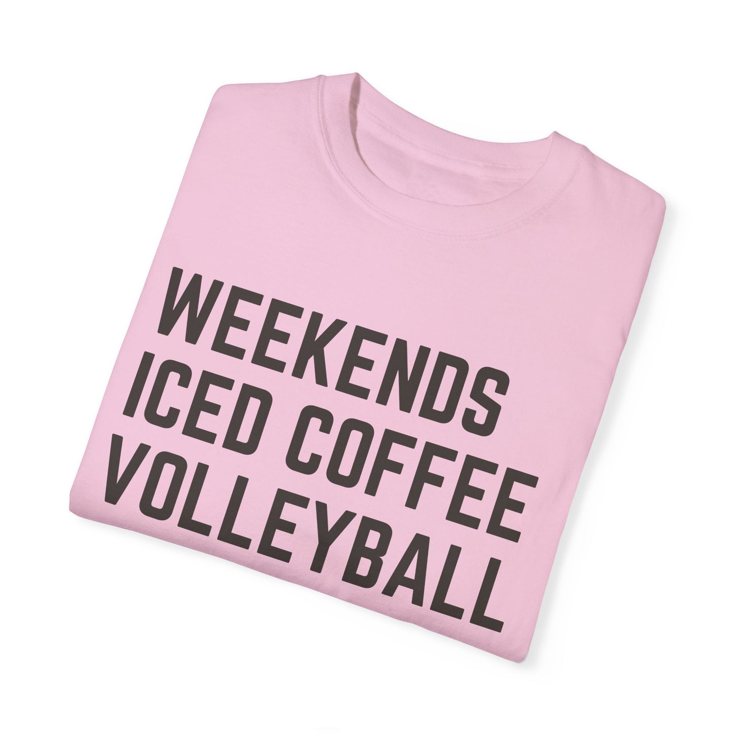 Weekends Iced Coffee Volleyball Tee