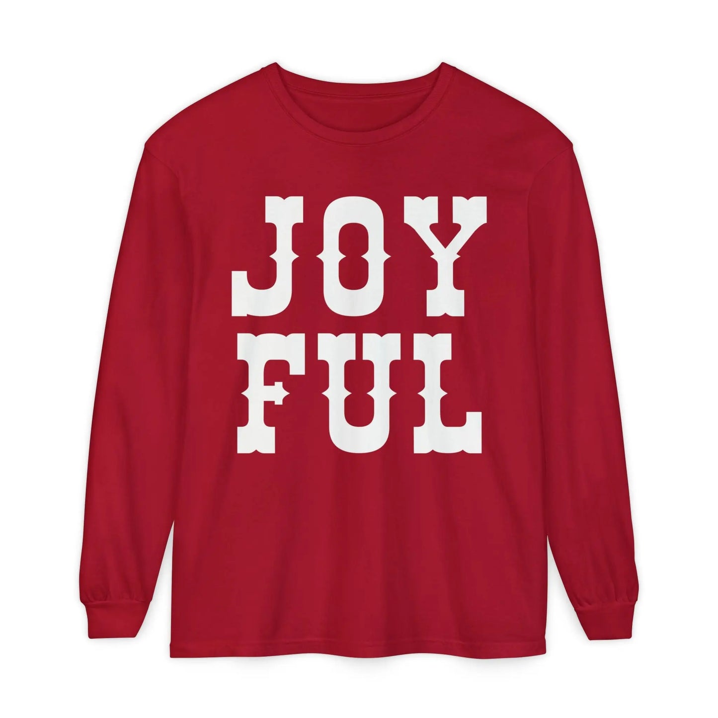 Joyful Christmas Long Sleeve T-Shirt Printify